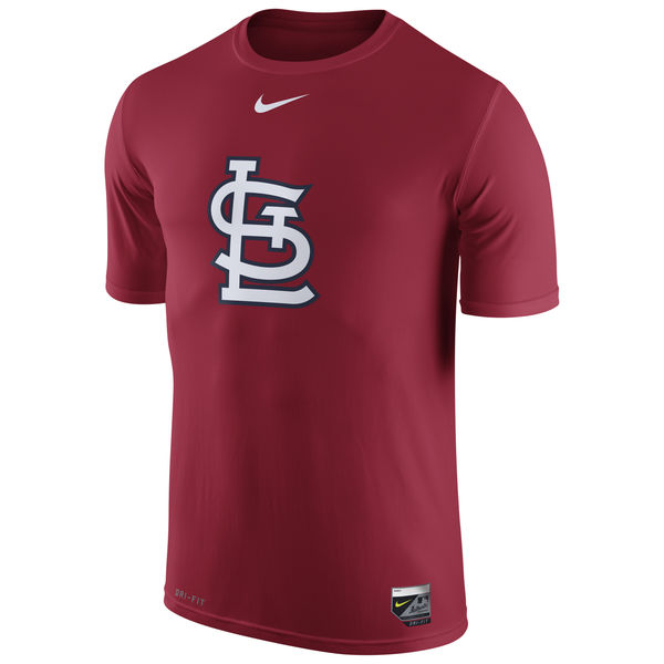 MLB Men St. Louis Cardinals Nike Authentic Collection Legend Logo 1.5 Performance TShirt Red